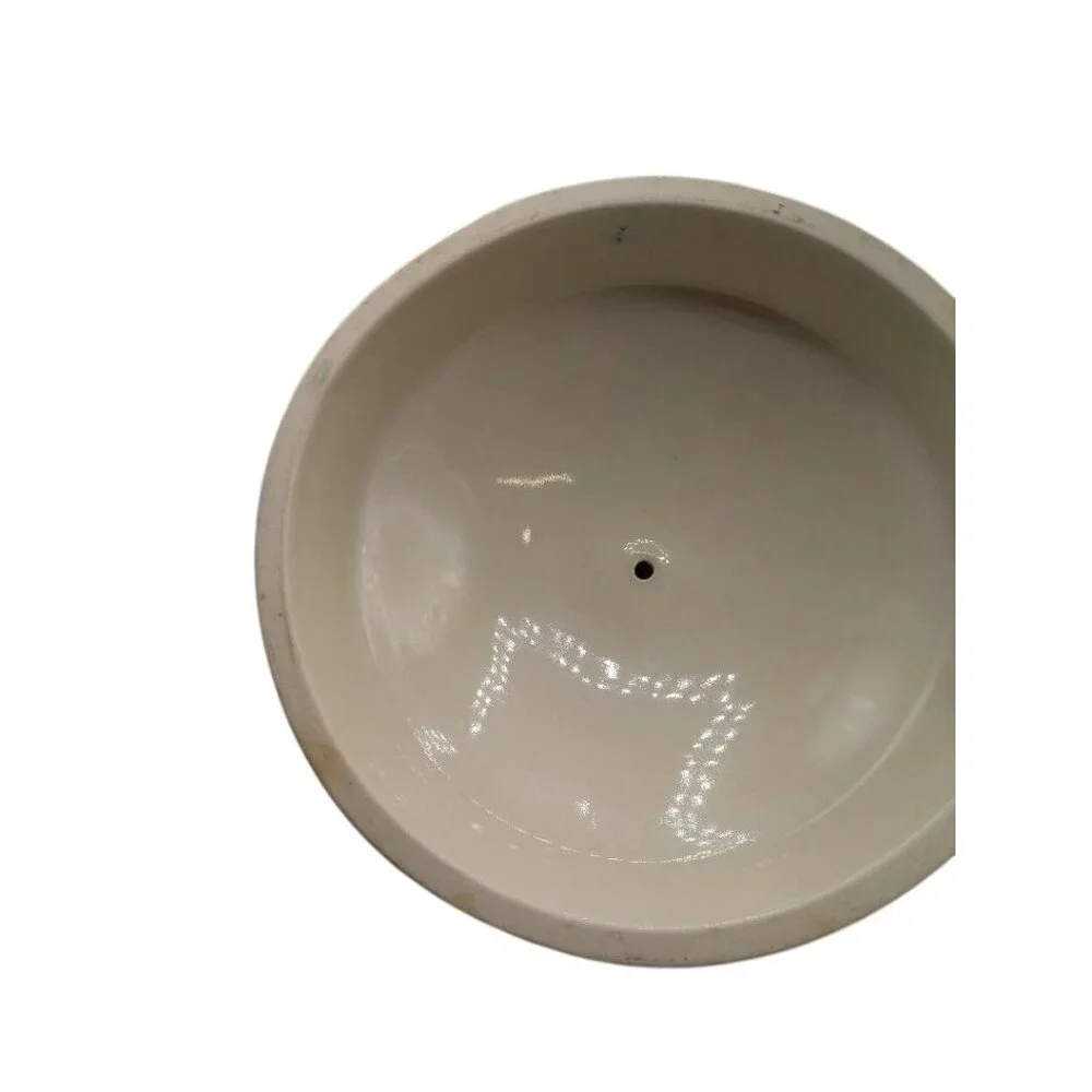 Handmade Polish Pottery Fermenting Crock With Lid & Handles - Boleslawiec U4 - B